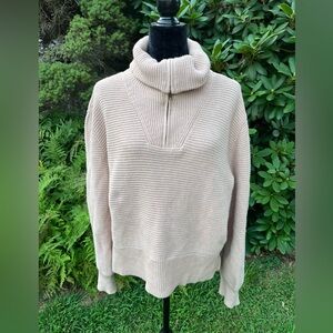 Sonoma Beige Cowl Neck Sweater